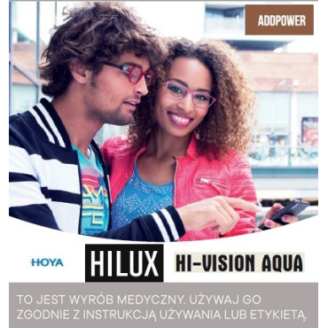 Szkła do czytania i komputera Hoya Addpower Hi-Vision Aqua