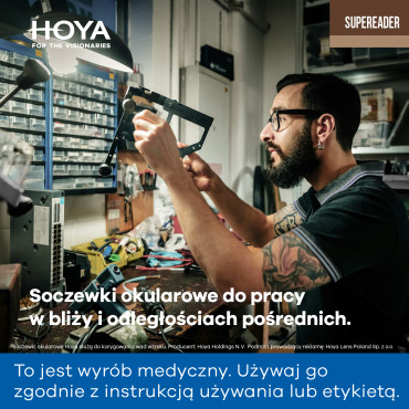 SupeReader 1.5 szkła typu office do czytania i odległości pośrednich