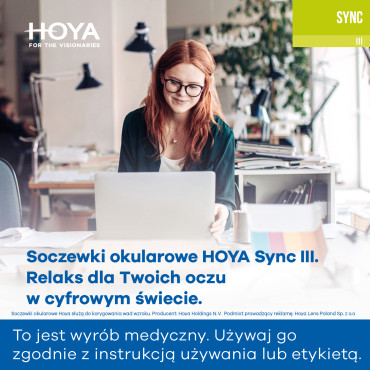 Szkła relaksacyjne Hoya Sync III