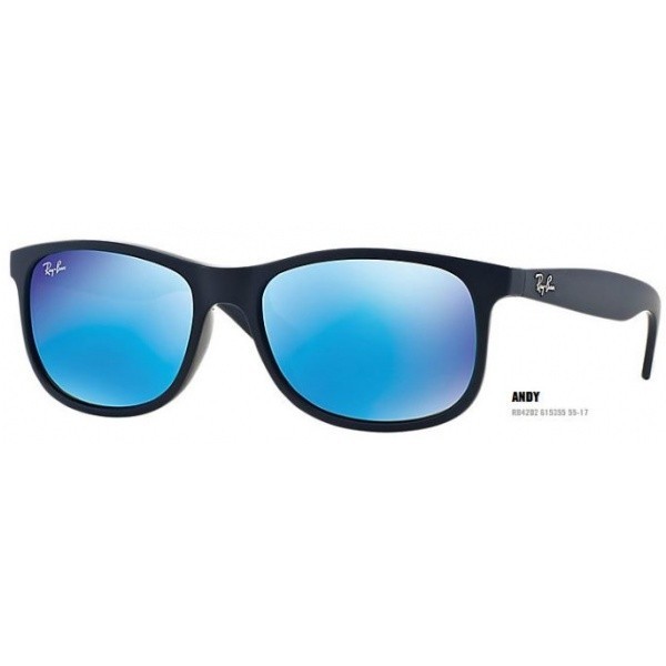 Ray-Ban Andy RB 4202  col. 6153/55 rozm. 55/17 - okulary przeciwsłoneczne Blue Mirror