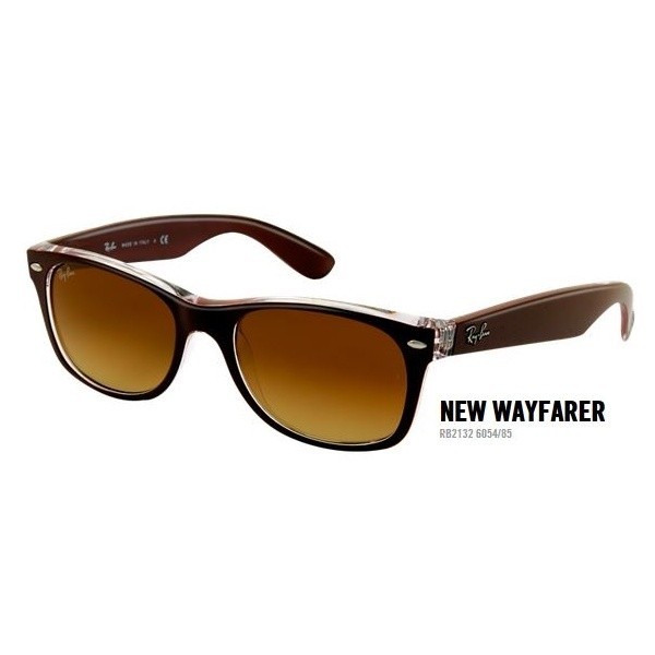 New Wayfarer rb 2132 kol. 6054/85 rozm. 55/18 - okulary przeciwsłoneczne