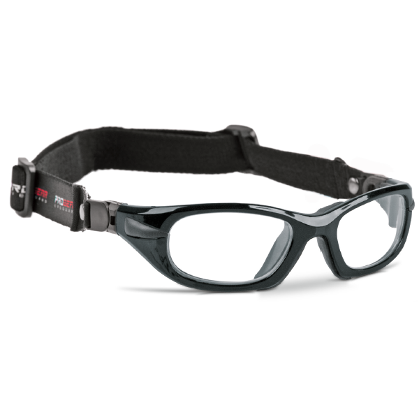 ProGear Eyeguard - okulary sportowe z gumką - czarny metalik, rozmiar L