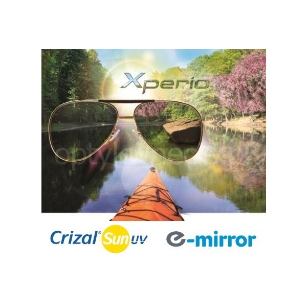 Szkła korekcyjne z polaryzacją Orma 1.5 Xperio Crizal Sun E-Mirror