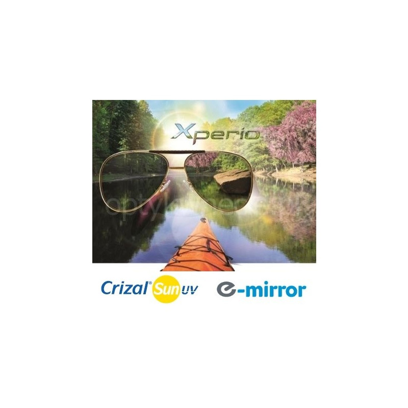 Szkła korekcyjne z polaryzacją Orma 1.5 Xperio Crizal Sun E-Mirror