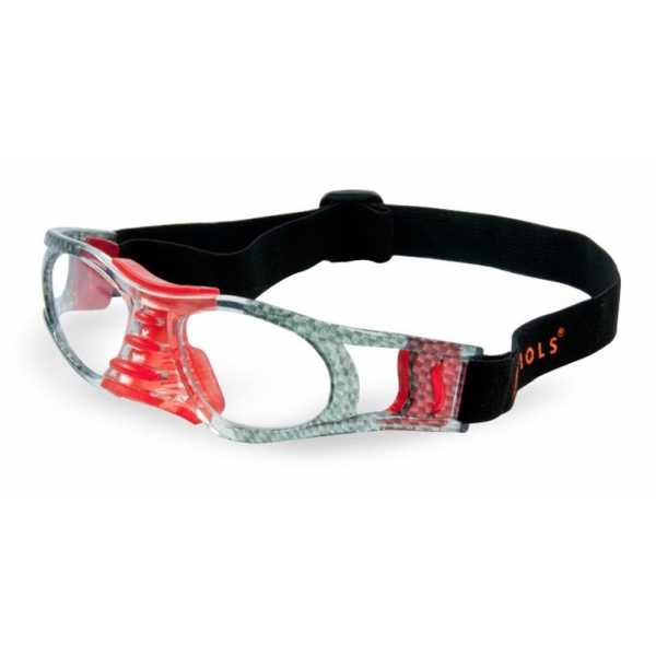 okulary sportowe Sziols Indoor Sports w rozmiarze M dla młodzieży i dorosłych kolor Carbon Red