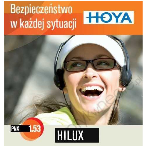 Szkła korekcyjne z materiału Trivex Hoya Hilux PNX 1,53 HVL