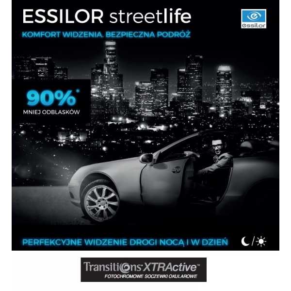 Szkła dla kierowców - Essilor Streetlife Transitions Xtractive