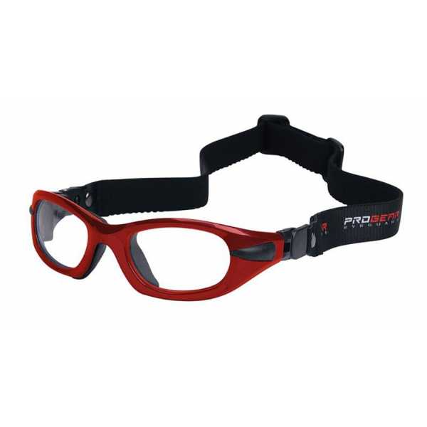 okulary sportowe progear eyeguard z taśma czerwony metalik rozmiar M
