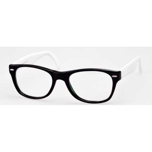 oprawki okulary korekcyjne kamex kx-4 czarne z białymi zausznikami