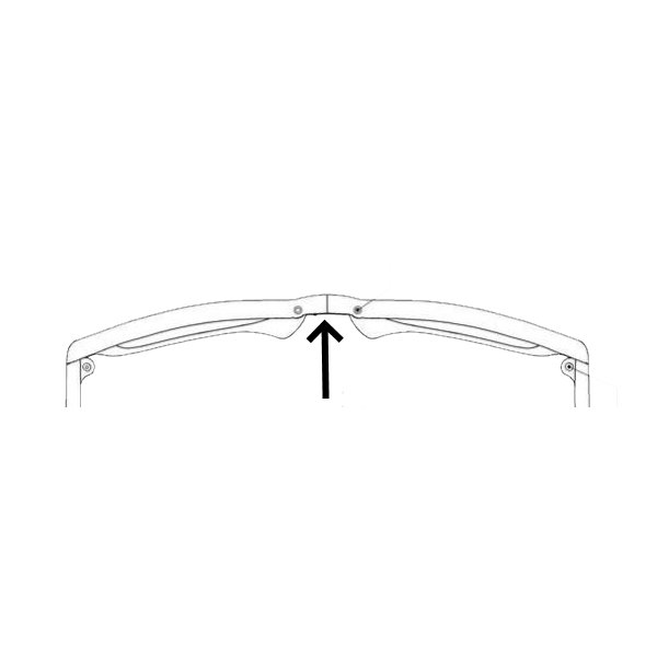 mostek do okularów ray-ban wayfarer folding rb 4105