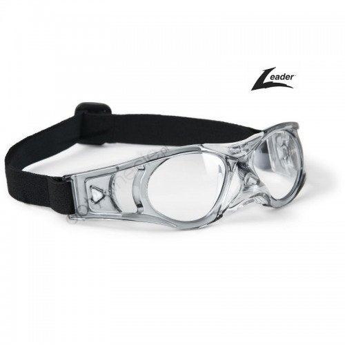 okulary sportowe Leader Bounce w rozmiarze L dla dorosłych kolor Transparentny szary