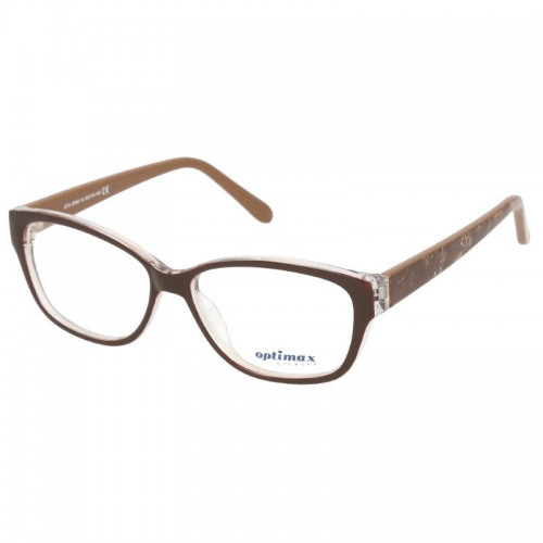 damskie oprawki okulary korekcyjne optimax 20061 b brązowe plastikowe