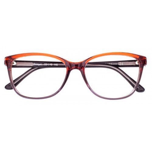 oprawki okulary korekcyjne Bridget Dekoptica brązowo-czarne czarnymi zausznikami