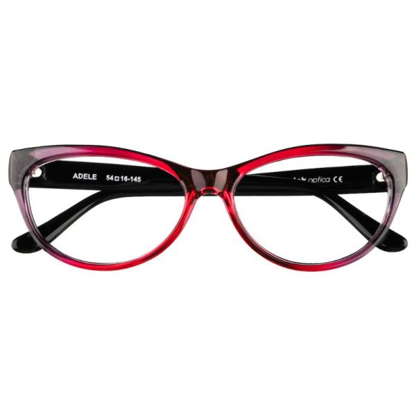 oprawki okulary korekcyjne Adele Dekoptica czerwono-czarne