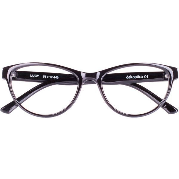 oprawki okulary korekcyjne dekoptica Lucy czarne z połyskiem