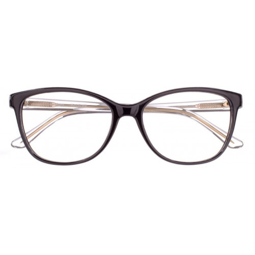oprawki okulary korekcyjne Bridget Dekoptica czarne transparentne zauszniki