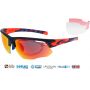 okulary sportowe korekcyjne Goggle E636-4R matt navy orange