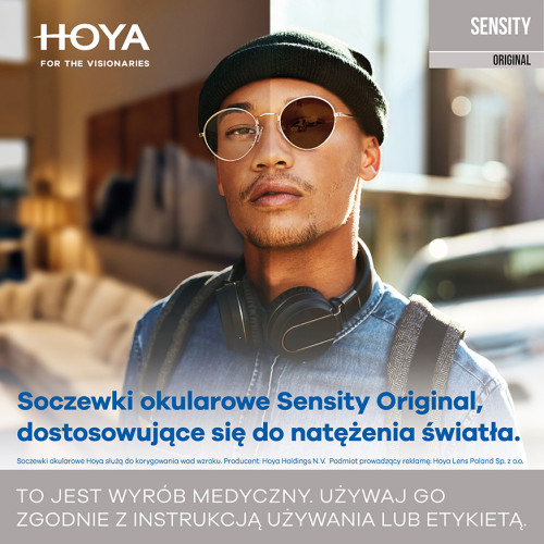 Szkła fotochromowe Hoya Hilux Eyas 1,6 Sensity Original