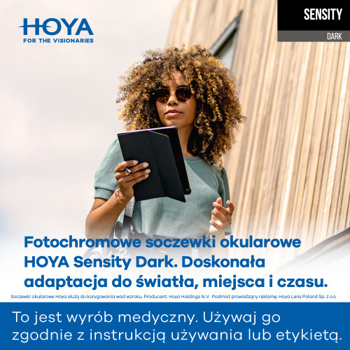 Sync III 1.50 Sensity 2 lub Dark- fotochromowe szkła relaksacyjne